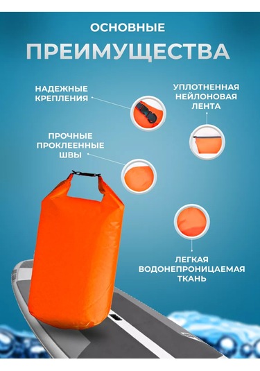 Artmarket+ Sup Board Ve Kanolar İçin Yeşil 20 Litrelik Su Geçirmez Çanta 215930842 Yeşil