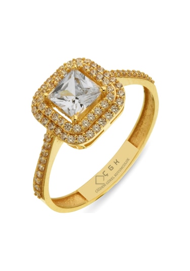 Baget Tektaş Altın Yüzük (367135558)