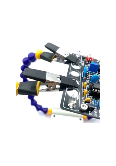 Symbee Alüminyum Alçı Pcb Tamiri İçin Esnek Altı Kollü Yardımcı El Fırçası Zımba Aleti