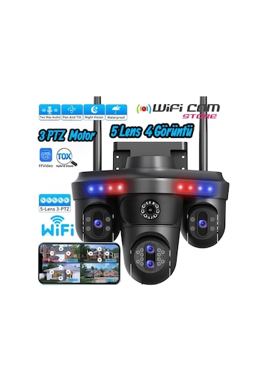 5 Lens 4 Görüntü 10x Hibrit Zoom Ptz Güvenlik Kamerası-134370