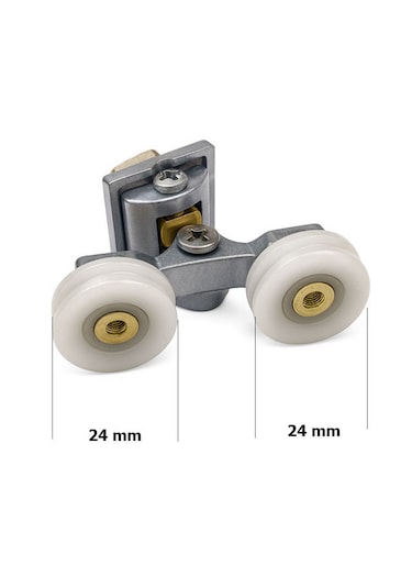 Ayrıntıshop Duşakabin Kanallı Tekerleği 24mm 1 Adet Krom