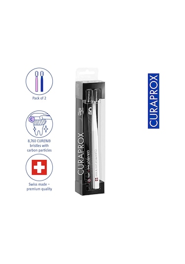 Curaprox 5460 Black Is White 2'li Diş Fırçası