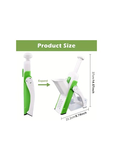 Honeybeeshop Yeşil Slicer Sebze Doğrama Makinesi 1 Parça