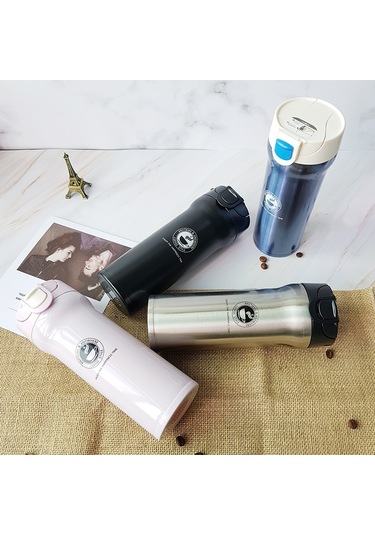 Cbtx Paslanmaz Çelik Termos Bardaklar Yalıtımlı Bardak, Kapasite: 380ml Beyaz