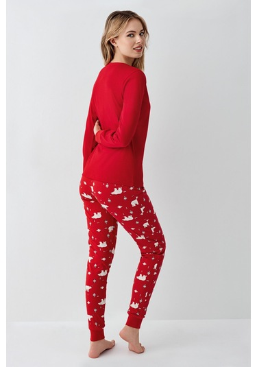 Rolypoly Kadın Kırmızı Pijama Takımı Rp3717-s-v1 Kırmızı