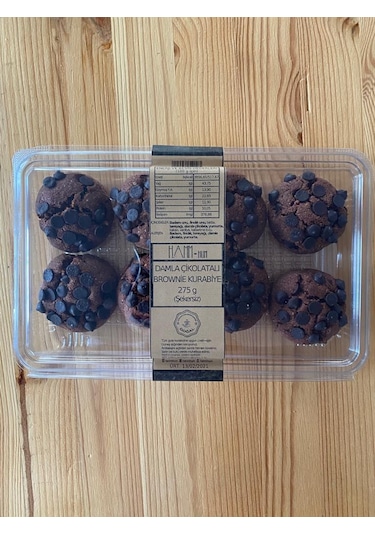 HammHum Damla Çikolatalı Brownie Kurabiye 275 G