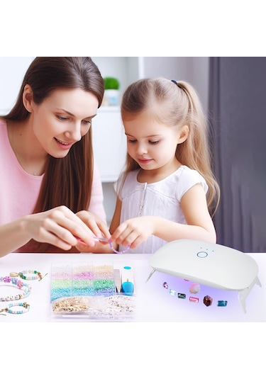 Gajeena 18 Led'li Uv Cihazı: Reçine Kürleme İçin 365+395nm Dalga Boyu, Katlanabilir Ayak, 60-150s Zamanlayıcı Ve Type-c Kablosu