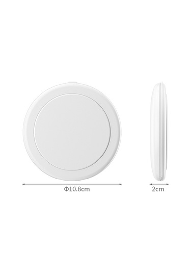 Vkemall Taşınabilir 16 Led Büyütmeli Makyaj Aynası, Katlanabilir, Type-c Şarj Edilebilir, Doğal Işık Simülasyonu Beyaz