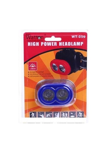 Watton Wt-059 Kafa Feneri Pilli Mavi - Siyah