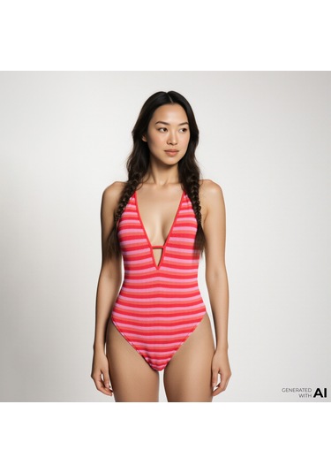 Roxy Jasmin One Piece Kadın Turuncu Mayo Erjx103715