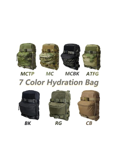 2l Hidrasyon Mesanesi İçin Taktik Hidrasyon Sırt Çantası, Molle Su Taşıyıcısı