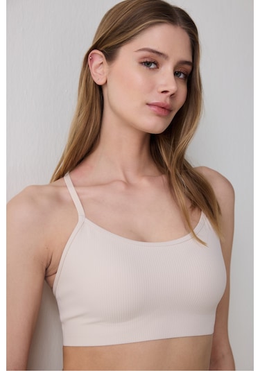 Penti Ribbed Micro Bonding Seramik Bej Üst