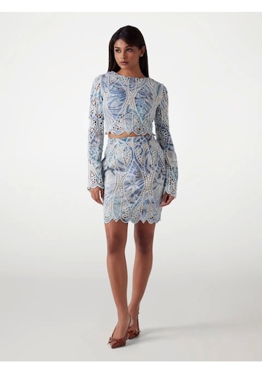 Guess Kadın Anastasia Dantel Bluz Çok Renkli