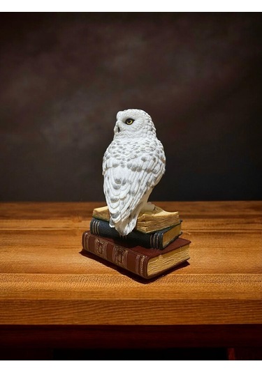 Luxxi Kitap Üstünde Kar Baykuşu Veronese - Ofis Ve Hediyelik Masaüstü Dekorotif Ürünler Ve Aksesuarl