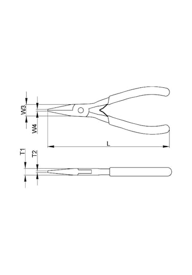 Ceta Form H33f-120 Elektronikçi Kargaburun dişsiz Tutma Yüzeyi
