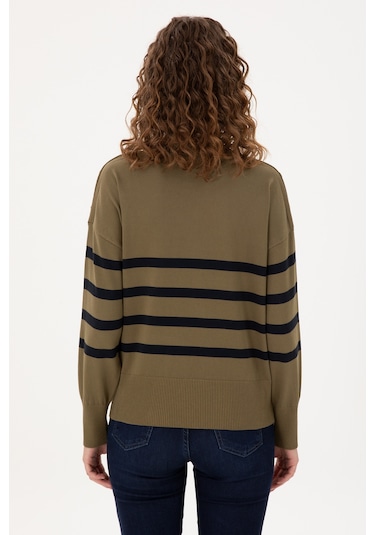 U.s. Polo Assn. Kadın Haki Kazak /triko 50297070-vr027 Haki