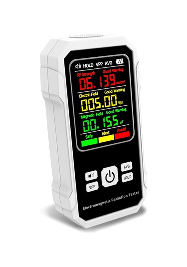 Singree Taşınabilir Elektromanyetik Radyasyon Ölçer - Rf, Elektrik Ve Manyetik Alan Ölçümü İle 3 Renkli Gösterge