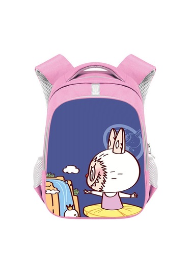 Bubblemall, İlkokul Öğrencileri İçin Şık Ve Büyük Kapasiteli Çift Omuzlu Çocuk Çantası, Moda Ve Rahat Tasarım Gri Yeşil