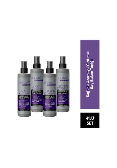 Urban Care Expert Biotin & Kafein Dökülme Karşıtı Sprey Tonik 4 x 200 ML