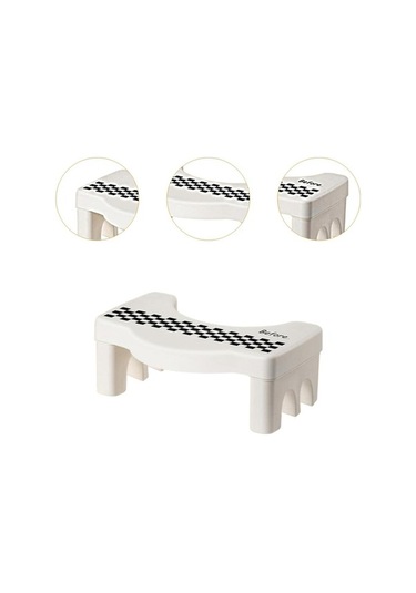 Pazly Tuvalet Taşınabilir Taburesi Suntek Siyah-beyaz Konforlu Çömelme Cg Siyah Beyaz