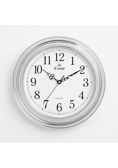 Eastar Şeffaf Görünümlü Metalize Kaplamalı Duvar Saati 626 Kahverengi