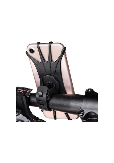 Butu Evrensel Ücretsiz Dönen Gerilebilir Silikon Telefon Montaj Bisiklet Gidon Cep Telefonu Tutucu 4-6 İnç Cep Telefonu Gps İçin