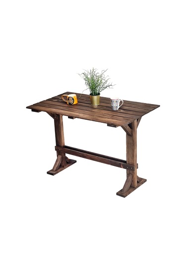 Weblonya Bahçe Masası Mutfak Yemek Masası 5139 Kahverengi