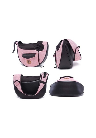 Dm Cbtx Lovoyager Çapraz Evcil Hayvan Çantası Küçük Köpek Kedi Seyahat Çantası Yaz Örgü Siyah