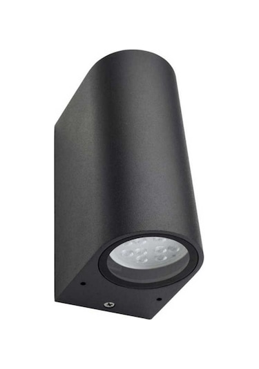 Dış Mekan Çift Yönlü Aplık Ip44 Ampul Dahil Antrasit