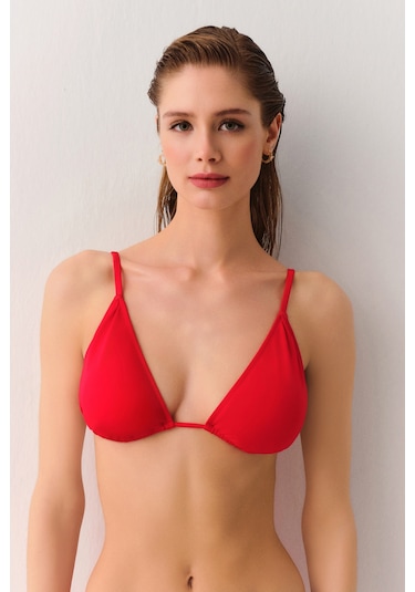 Suwen Üçgen Bikini Üst Sbn25535c082 Kırmızı