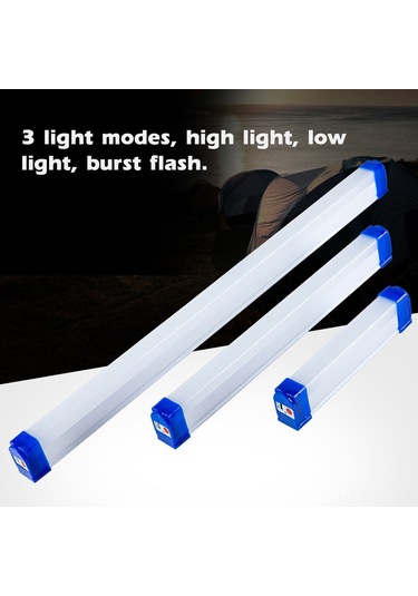 Teltree 40w Usb Şarjlı Taşınabilir Led Işık Tüpü - Kamp, Balıkçılık Ve Acil Durum Aydınlatması Dahili Li-poly Batarya Çok Renkli