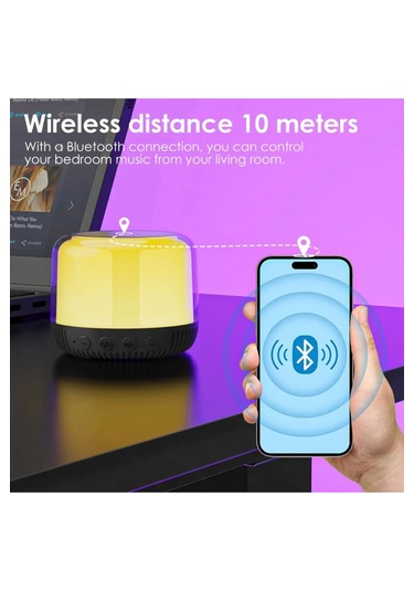 Yüksek Bass Bluetooth Hoparlör Rgb Led Bt Tf Kart Radyo Destekli