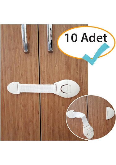 Evokids Pratik Çocuk Güvenlik Kilidi (10 Adet) Çok Renkli