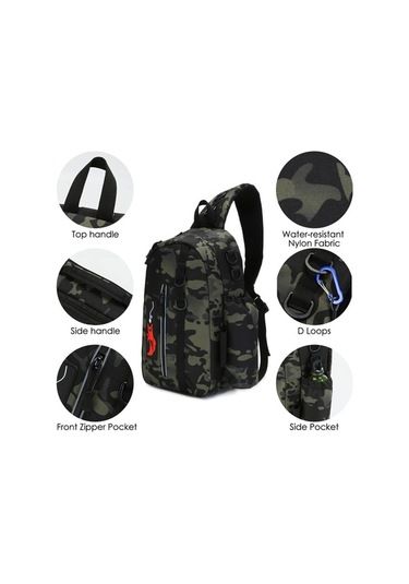 Novahub Siyah/kamuflaj, 600d Naylon, 22x13x41 Cm, 350 Gr, Çok Renkli Sırt Çantası Çok Renkli