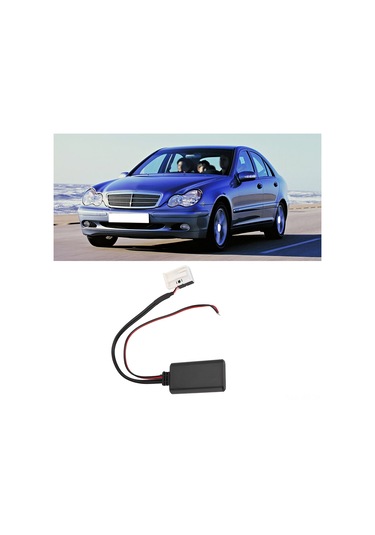 Geeroyoo Mercedes Benz İçin 12pin Bluetooth 4.0 Aux Ses Adaptörü - Akıllı Telefonlardan Araba Ses Sistemiyle Ses Akışı, Kolay Kurulum, Yüksek Kaliteli Ses Formatı Desteği