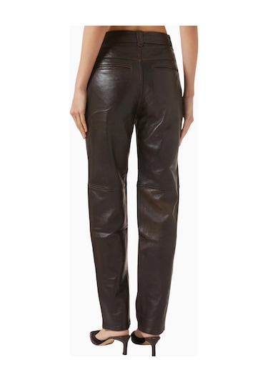 Represent Drive Pants, Lüks Deri Trousers İle Modern Ve Zarif Stil Kahverengi