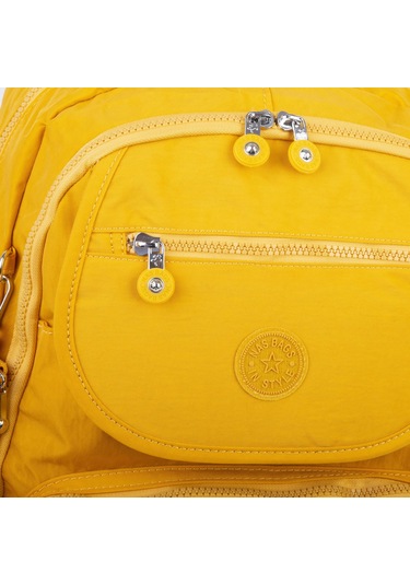 Nas Bag Unisex Büyük Boy Zararlı Kimyasal İçermeyen Waterproof Sırt Çantası Sarı Sarı