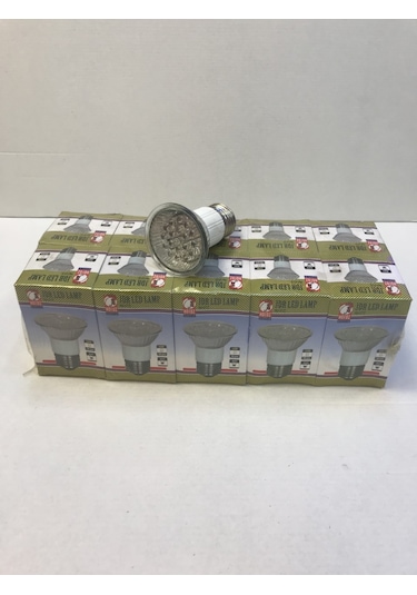 Çanak E27 16 Led Sayılı Beyaz Işık Ampul 10 Adet