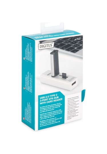 Digitus DA-70243 Type-C - 3xUSB2.0/Kart Okuyucu