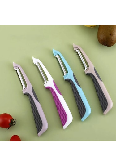 Pazly-- Soyucular Ultra Mutfak Soyucu Patates Soyucu Patates Sebze Mutfak Yemek Paslanmaz Çelik Meyve Soyucu Mutfak Aksesuarları Mor