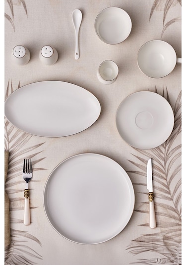 Karaca  Elegance Bone Favaro 38 Parça 6 Kişilik Kahvaltı Takımı Gold