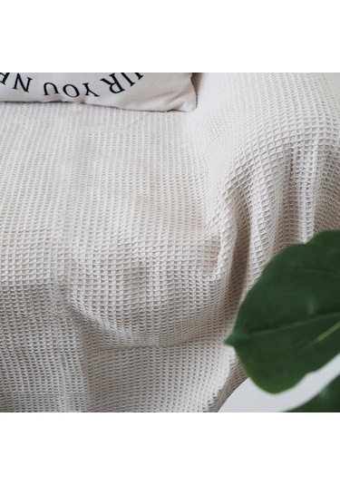 Gri Kanepe Örme Kapak Battaniye Püsküllü Goblen Yatak Masa Seyahat Dekor Battaniye Ev Otel Pamuk Yatak Ofis 90x240cm