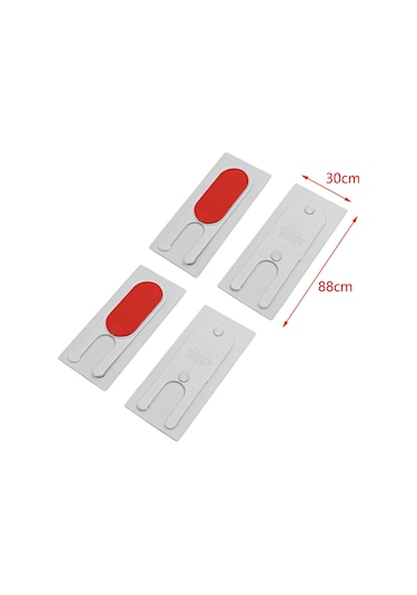 Suntek Sürgülü Kapı Pencere Için 4 Parça Rüzgar Açık-gri