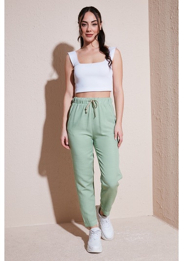 Fashion Friends Kadın Pantolon 24y0250k1 Yeşil