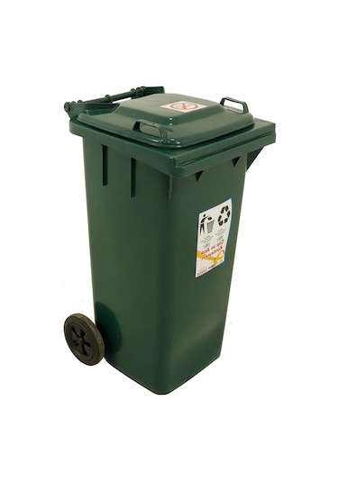Sağlam Plastik Çöp Ve Atık Konteyneri 240 Lt Tekerlekli Eko Yeşil