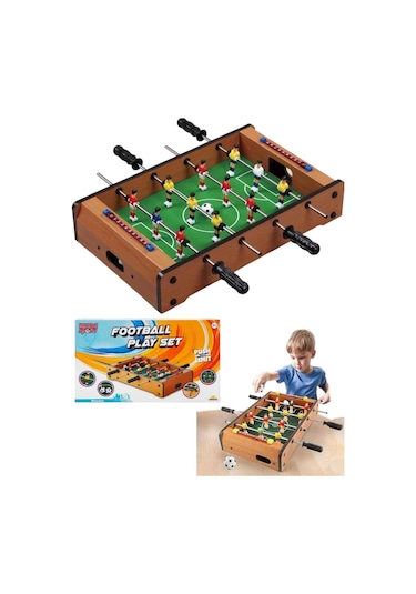 45589 Ahşap Masa Üstü Oyun Futboll Langırt 52cm