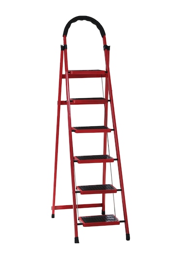 Safir Serisi Patika 6 Lı Ev Tipi Katlanır Merdiven Bahçe, Ofis, Ev İçin Dayanıklı 1 Adet