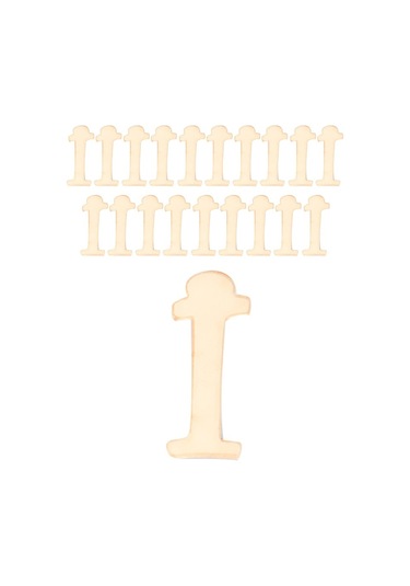 Kına Atölyesi 20 Adet Karışık Pleksi Harf 4Cm Gold