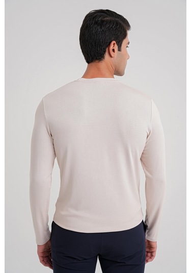 Ts 870 T-shırt Slim A.bej Casual Bej