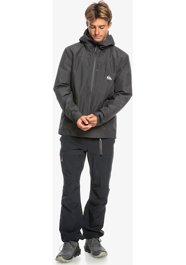 Quiksilver Over Cast Gore Tex Jk Erkek Mont-27815-Koyu Gri